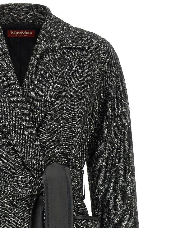 26FW 막스마라 스튜디오 코트 에로소  및 트렌치  화이트/블랙 - MAX MARA STUDIO