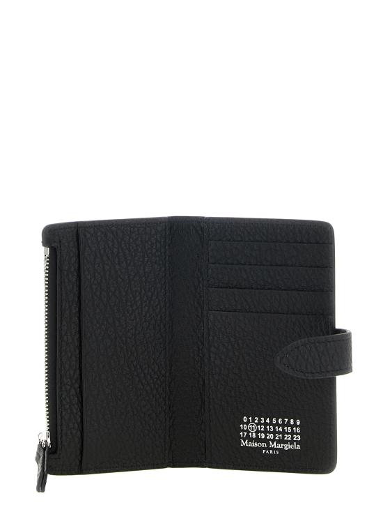 26FW 마르지엘라 지갑 포 스티치  및 카드 홀더 블랙 - MAISON MARGIELA