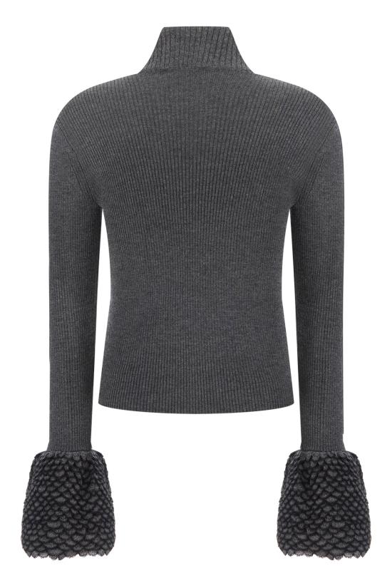 26FW 알렉산더 맥퀸 스웨터 A007E6Q1BIF 1124 GREY - ALEXANDER MCQUEEN