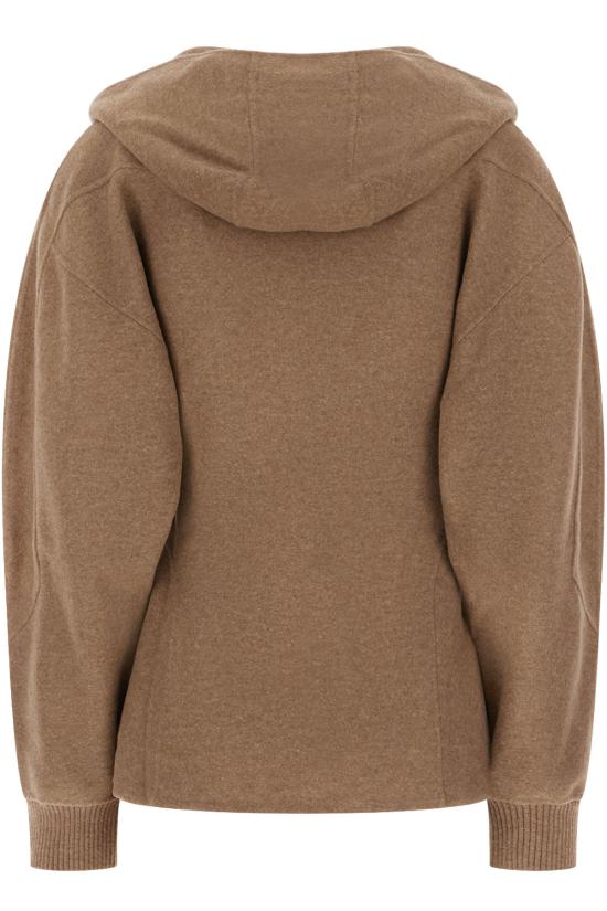 26FW 막스마라 후드 티셔츠 2621926013600 001 Brown - MAX MARA