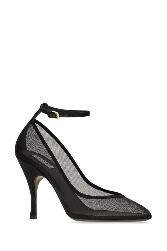 26FW 알라이아 드레스 슈즈 AA3E1031A063 999 Black - ALAIA