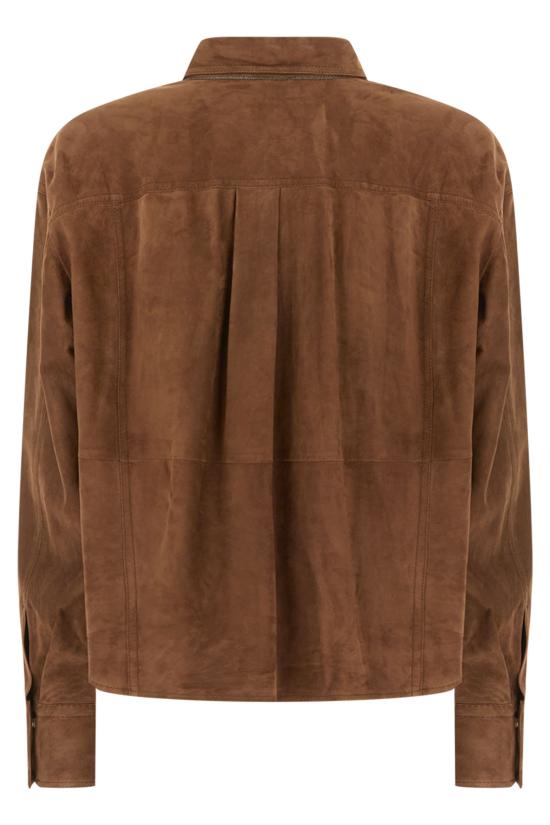 26FW 브루넬로 쿠치넬리 가죽 자켓 MPCAL7434 C1129 TESTA MORO - BRUNELLO CUCINELLI