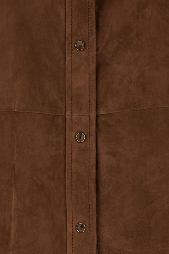 26FW 브루넬로 쿠치넬리 가죽 자켓 MPCAL7434 C1129 TESTA MORO - BRUNELLO CUCINELLI