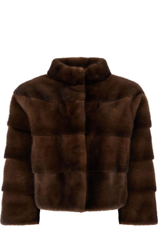 26FW 올리비아 V 아우터 26V734MLVISONE DEMIBUFF Brown