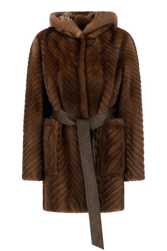 26FW 올리비아 V 아우터 26V15VISONE GOLD Brown