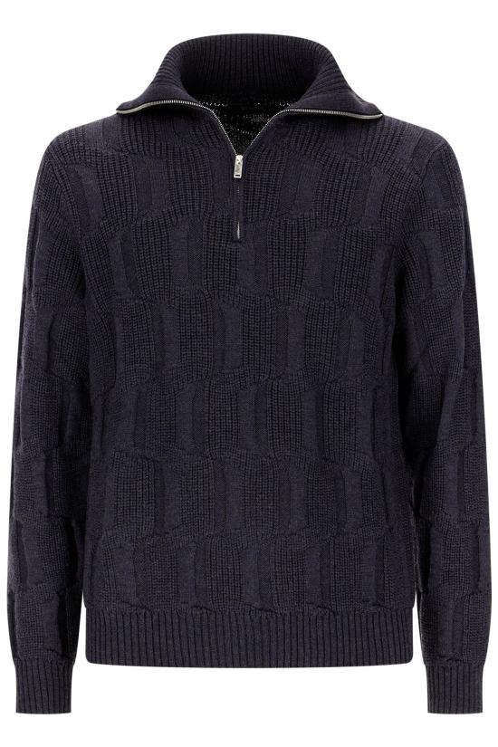 26FW 자노네 집업 니트 810315ZQ201 Z1177 Blue