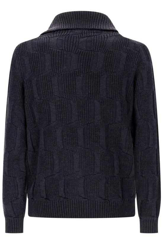 26FW 자노네 집업 니트 810315ZQ201 Z1177 Blue - ZANONE