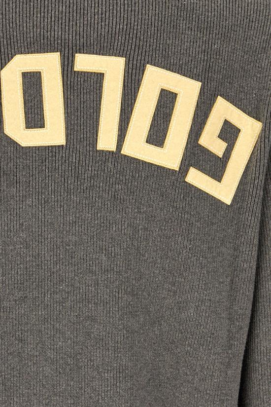 26FW 골든구스 로고 코튼 라운드넥 스웨터 GMP00841P000662 60304 DARK GREY MELANGE - GOLDEN GOOSE
