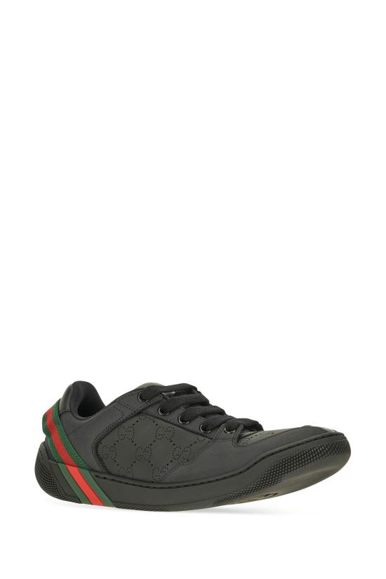 26FW 구찌 GG 레더 스크리너 스니커즈 A0070JAAHAV 1077 Black - GUCCI