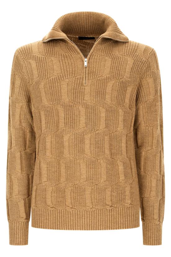 26FW 자노네 집업 니트 810315ZQ201 Z4210 Brown