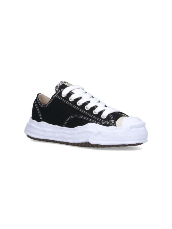 26FW 메종 미하라 야스히로 행크 OG 솔 캔버스 로우탑 A05FW702 BLACK - MAISON MIHARA YASUHIRO