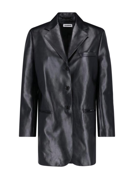 26FW 질샌더 자켓 J03BN0229 J07231 001 BLACK