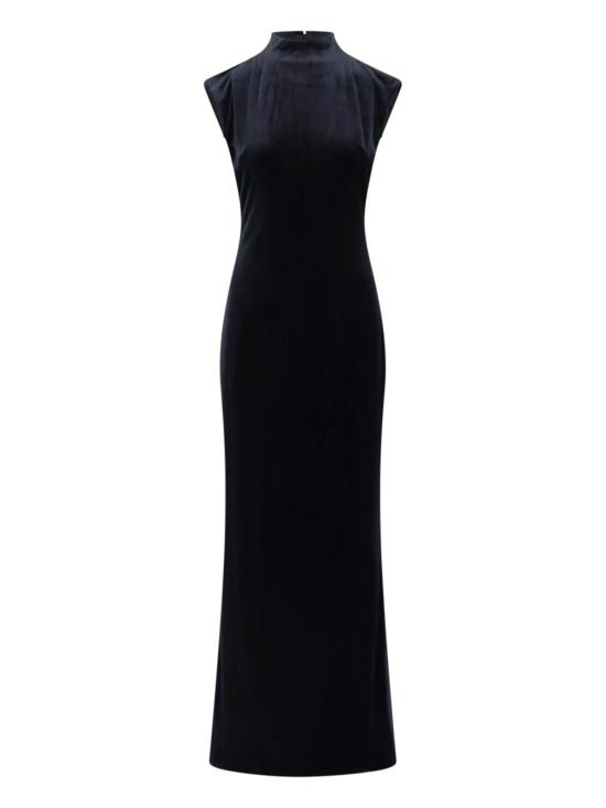 26FW 랄프 로렌 미디 원피스 253 B27584 001 BLACK