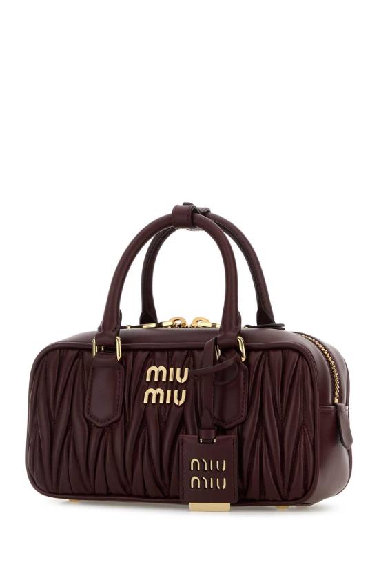 26FW 미우미우 아르카디 로고 토트백 5BB142VOONAN88 F0007 Purple - MIU MIU