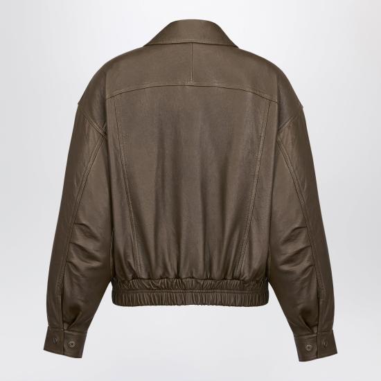26FW 생로랑 가죽 자켓 824387YCNF2 Green - SAINT LAURENT