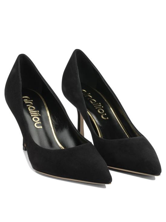 26FW 니나리루 힐/펌프스 352552N7CAMOSCIO NERO Black - NINALILOU