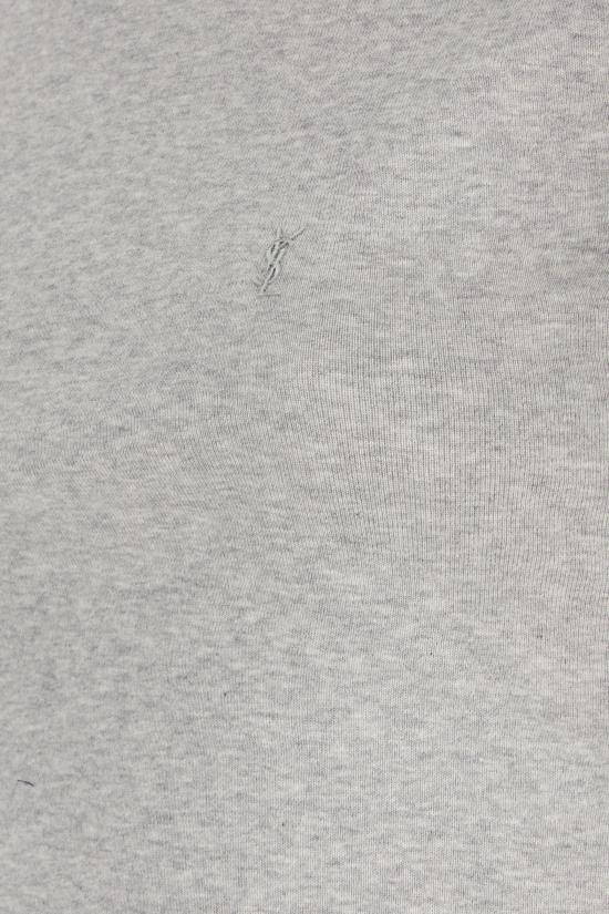26FW 생로랑 반팔 티셔츠 869630 Y38BD 1403 GRIS CHINE DOM - SAINT LAURENT