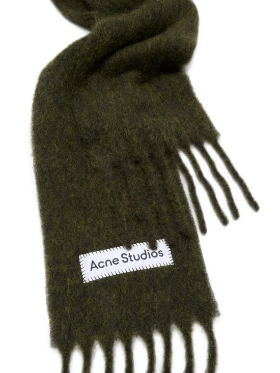 26FW 아크네 스튜디오 벨리 스키니 모헤어 머플러 CA0443 AAY GREEN - ACNE STUDIOS