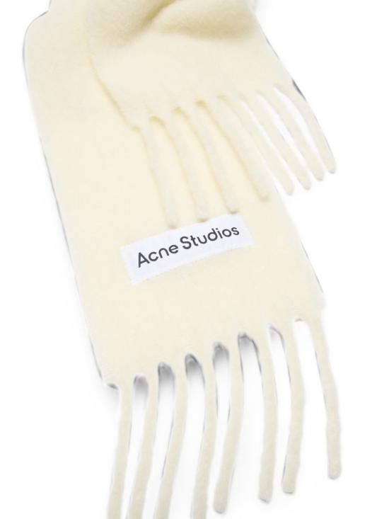 26FW 아크네 스튜디오 벨리 스키니 모헤어 머플러 CA0443 100 WHITE - ACNE STUDIOS