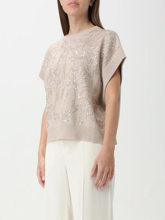  브루넬로 쿠치넬리 스웨터 i261549 BEIGE - BRUNELLO CUCINELLI