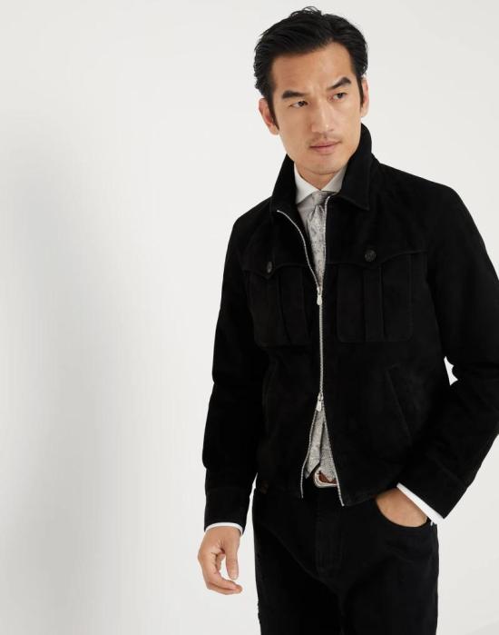  브루넬로 쿠치넬리 자켓 i162949 BLACK - BRUNELLO CUCINELLI