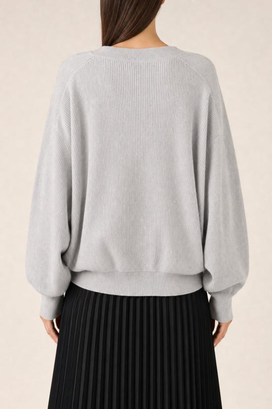  브루넬로 쿠치넬리 스웨터 i261746 GREY - BRUNELLO CUCINELLI