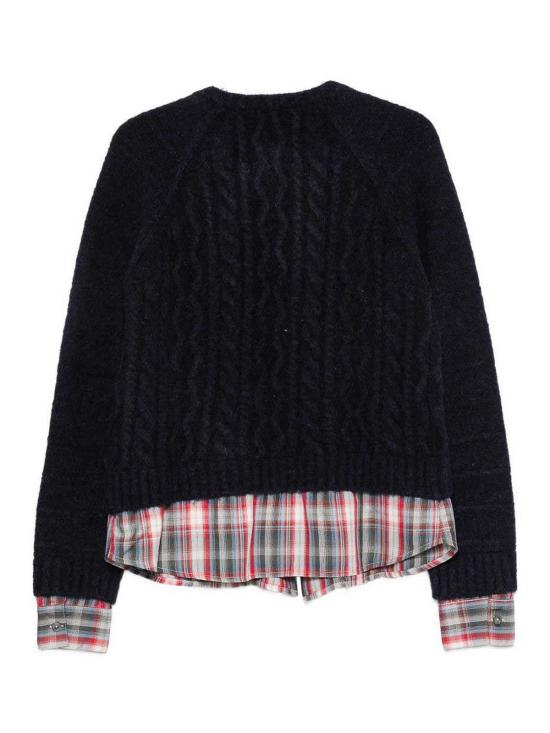 26FW 세미쿠튀르 가디건 Y6WF01K68CK DARK BLUE - SEMI-COUTURE