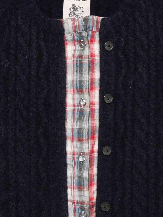 26FW 세미쿠튀르 가디건 Y6WF01K68CK DARK BLUE - SEMI-COUTURE