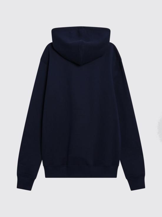 26FW 아미 후드 티셔츠 BFUSW235U730 430 Blue - AMI