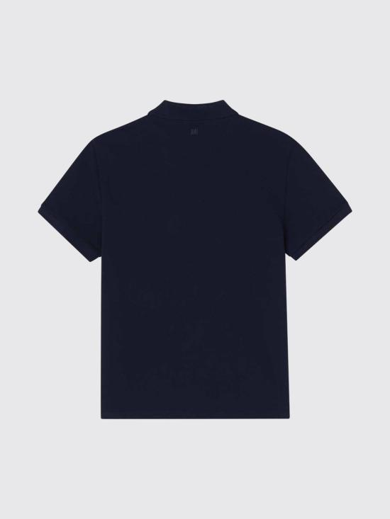 26FW 아미 스몰 하트 로고 폴로 셔츠 BFUPL001U760 430 Blue - AMI