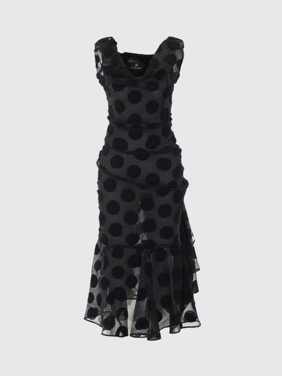 26FW 비비안웨스트우드 롱 원피스 1101034SW01NO N201 Black - VIVIENNE WESTWOOD