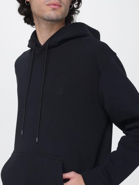 26FW 돈답 후드 티셔츠 UF649KF0196UML5 999 Black - DONDUP