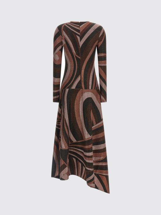 26FW 푸찌 롱 원피스 6UJI066U867 011 Burgundy - PUCCI