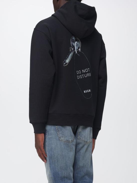 26FW 엠에스지엠 후드 티셔츠 4140MM116SE267599 99 Black - MSGM