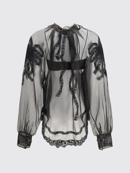 26FW 에르마노 설비노 셔츠 D492K760RGAPORG 95708 Black - ERMANNO SCERVINO