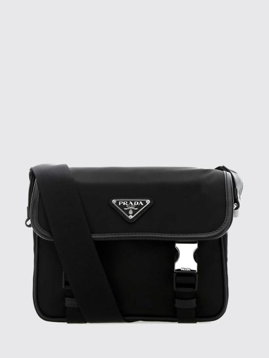 26FW 프라다 리나일론 앤 사피아노 레더 숄더백 2VD034VXOP2DMH F0002 Black