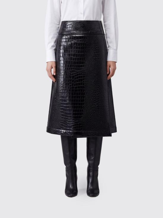 26FW 스포트막스 스커트 2622106072600 002 Black