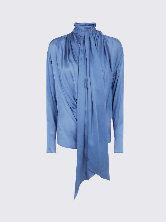 26FW 발망 셔츠 TO0000000065 A53 Blue - BALMAIN