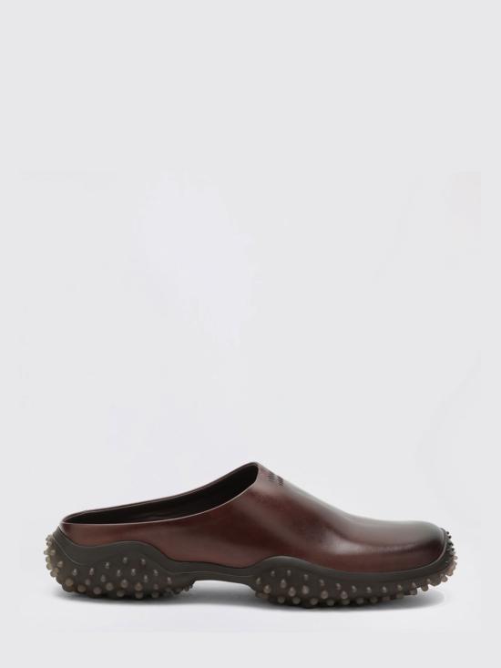 26FW 미우미우 로고 레더 뮬 5R802EA0455OD F0201 Brown