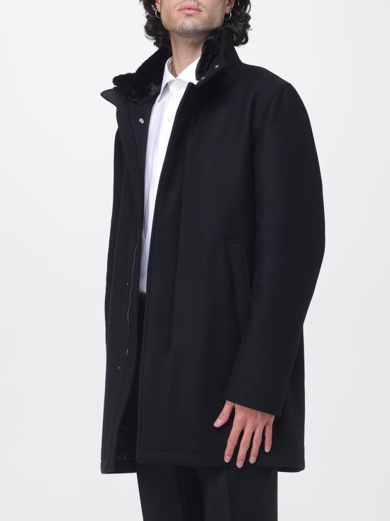 26FW 에르노 에코 울 라이트 포 퍼 코트 CA000214U33344 845 Black - HERNO