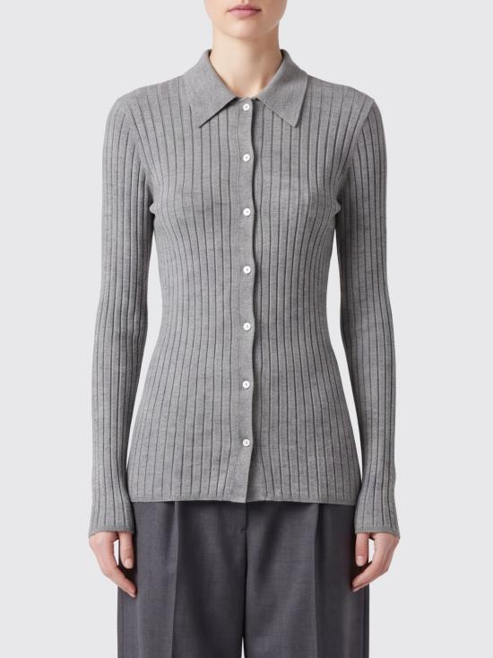 26FW 토템 슬림 리브 셔츠 263WRT0836YA0293 074 Grey