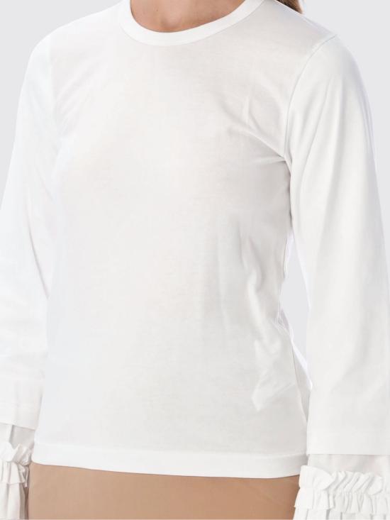 26FW 꼼데가르송 반팔 티셔츠 NRT002 1 White - COMME DES GARCONS