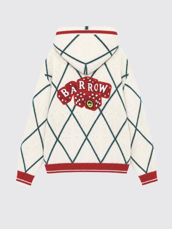 26FW 바로우 후드 티셔츠 F6BWUAJP034 412 White - BARROW