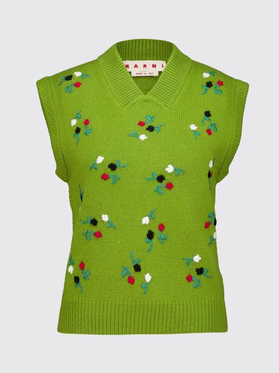 26FW 마르니 베스트 TTMD0123S0UFZ415 FLV40 Green - MARNI