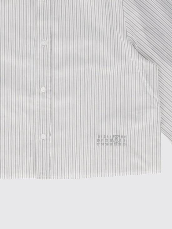 26FW [키즈] MM6 메종마르지엘라 셔츠 M61094MM08N M6913 Grey - MM6 MAISON MARGIELA