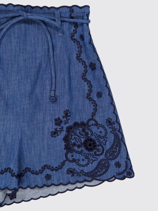 26FW 짐머만 숏팬츠 8361ASS261 RWBLU Blue - ZIMMERMANN