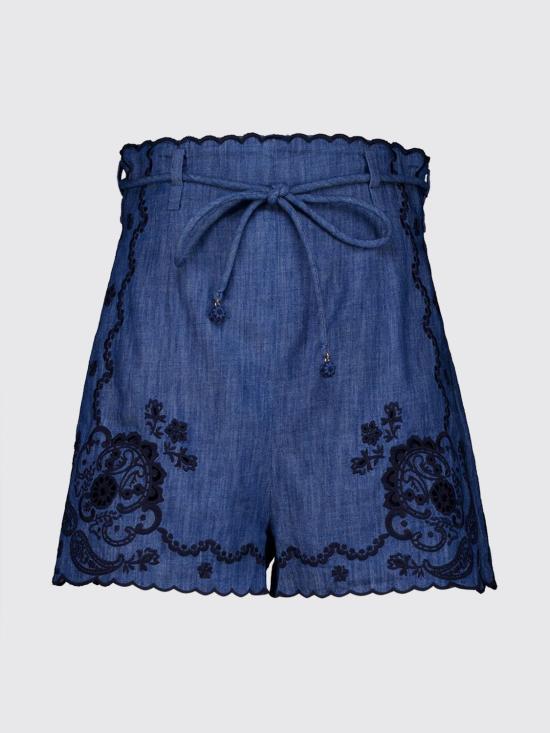 26FW 짐머만 숏팬츠 8361ASS261 RWBLU Blue - ZIMMERMANN