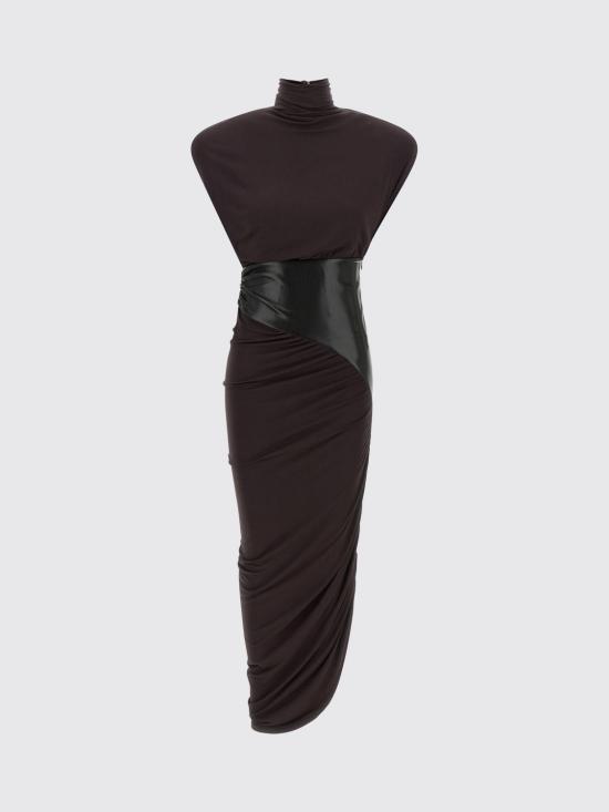 26FW 안다마네 롱 원피스 T200121ATJV053 ROUGENOIR Burgundy - ANDAMANE
