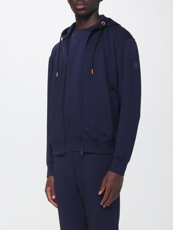 26FW 세이브더덕 후드 티셔츠 DF1171MGLEE23 90000 Blue - SAVE THE DUCK