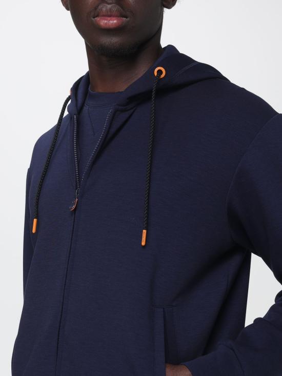 26FW 세이브더덕 후드 티셔츠 DF1171MGLEE23 90000 Blue - SAVE THE DUCK